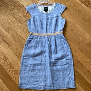 Jcrew linen shift dress